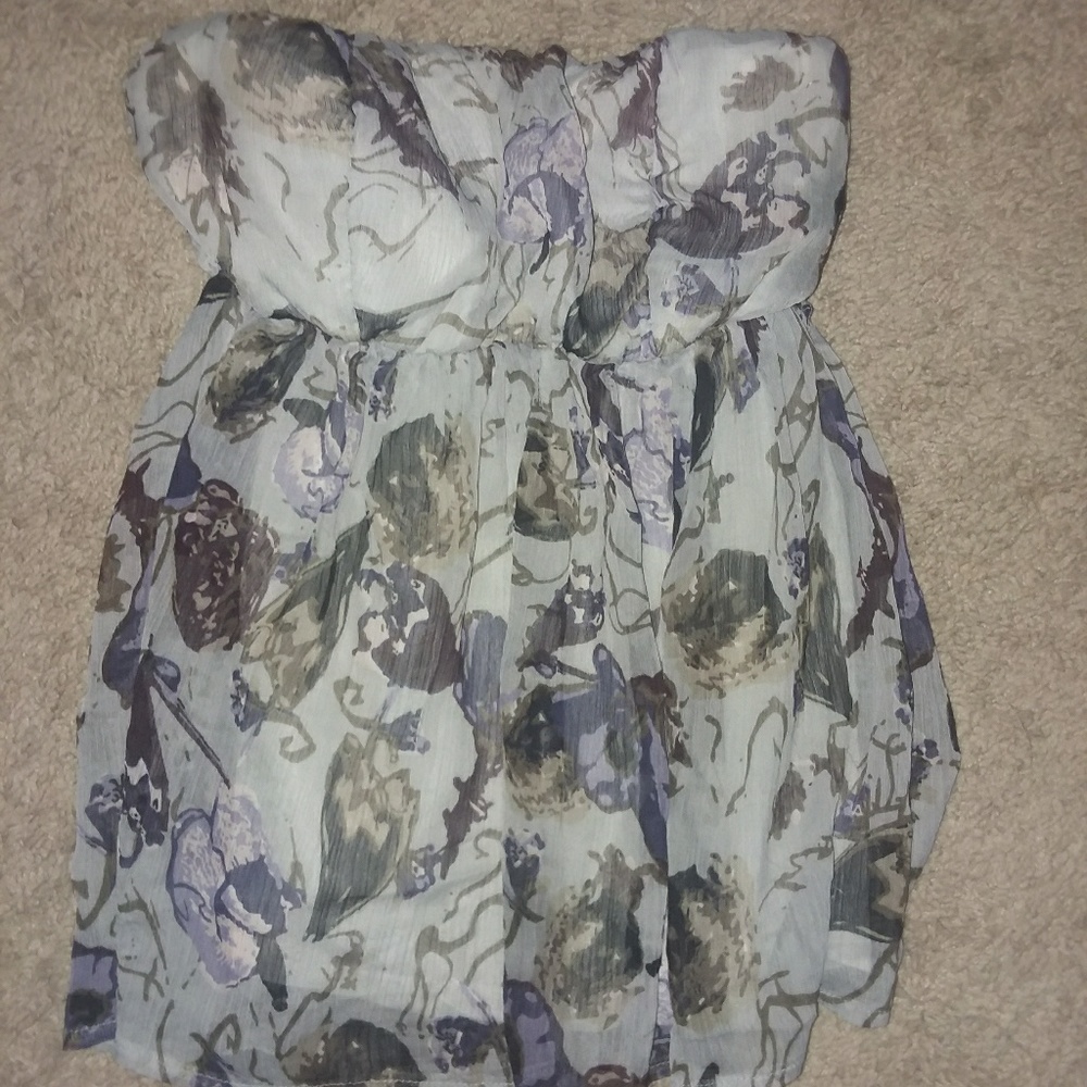 Strapless shirt